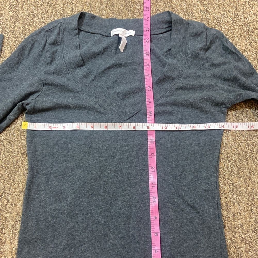 Ambiance Apparel Women's Blue Long Sleeve Top Size L